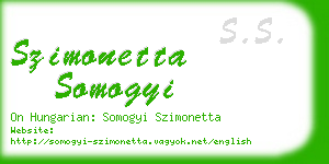 szimonetta somogyi business card